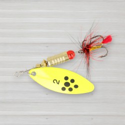 Блешня обертова ZEOX Reactive Long № 2, 6г, колір 012 Fluo-Black Dot